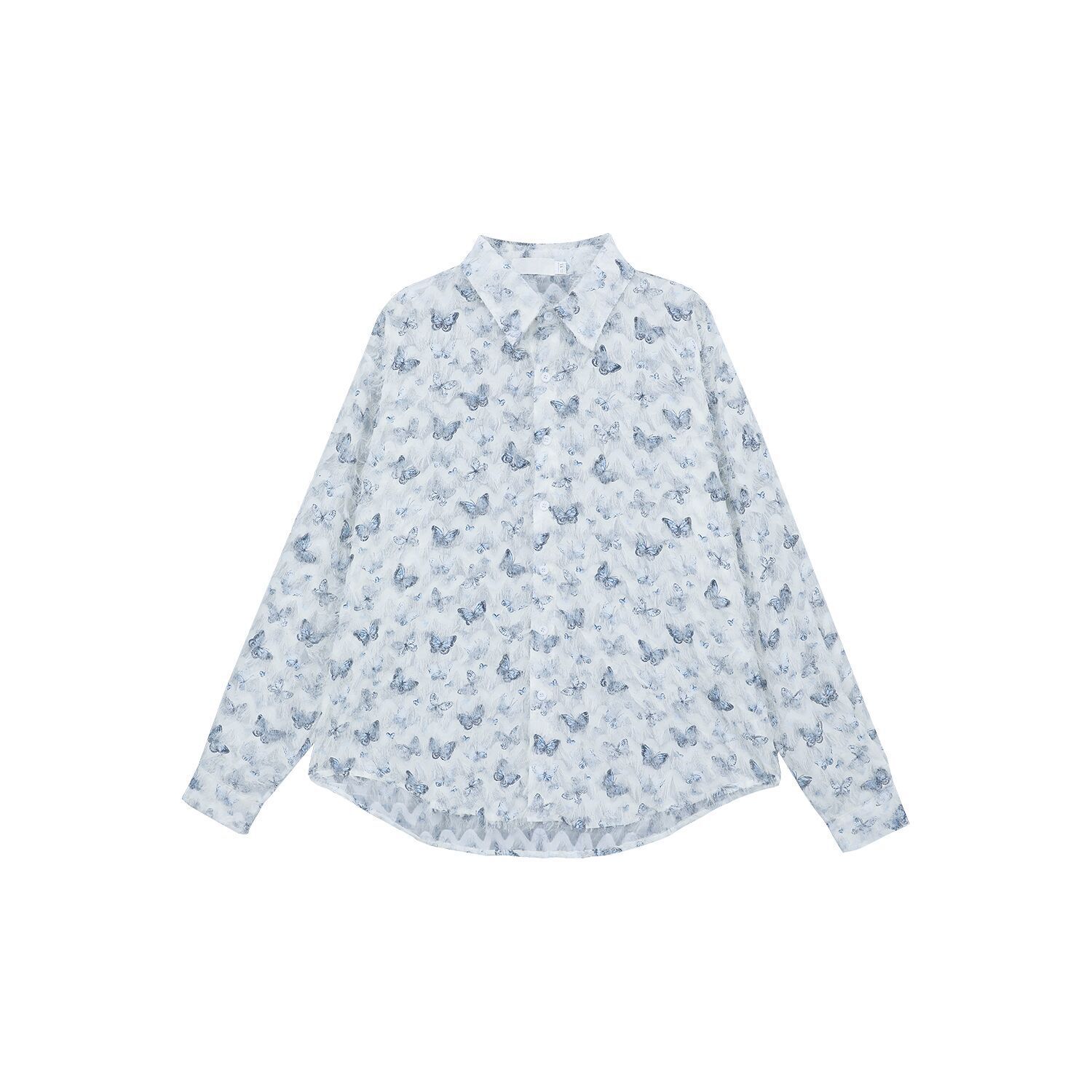 Butterfly Fringed Design Shirt for Mens Spring and Autumn New Style High-end and Stylish Casual Jacket Sun Protection Clothing