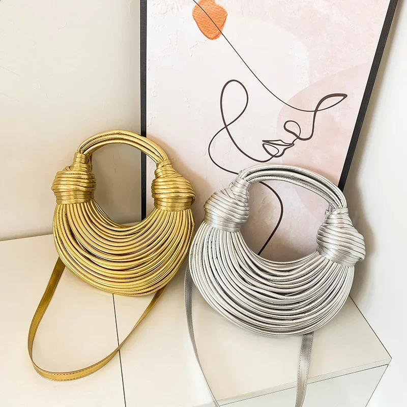 fashion trend womens handbag high quality crescent shape crossbody bag bolso bandolera de mujer 240822