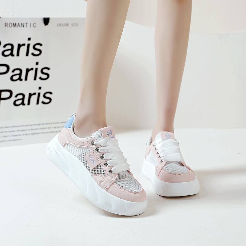 Ddmysports Sports For Women Summer New Mesh Breathable Soft Sole White Shoes Junior High School Fashion Board OUTDOOR