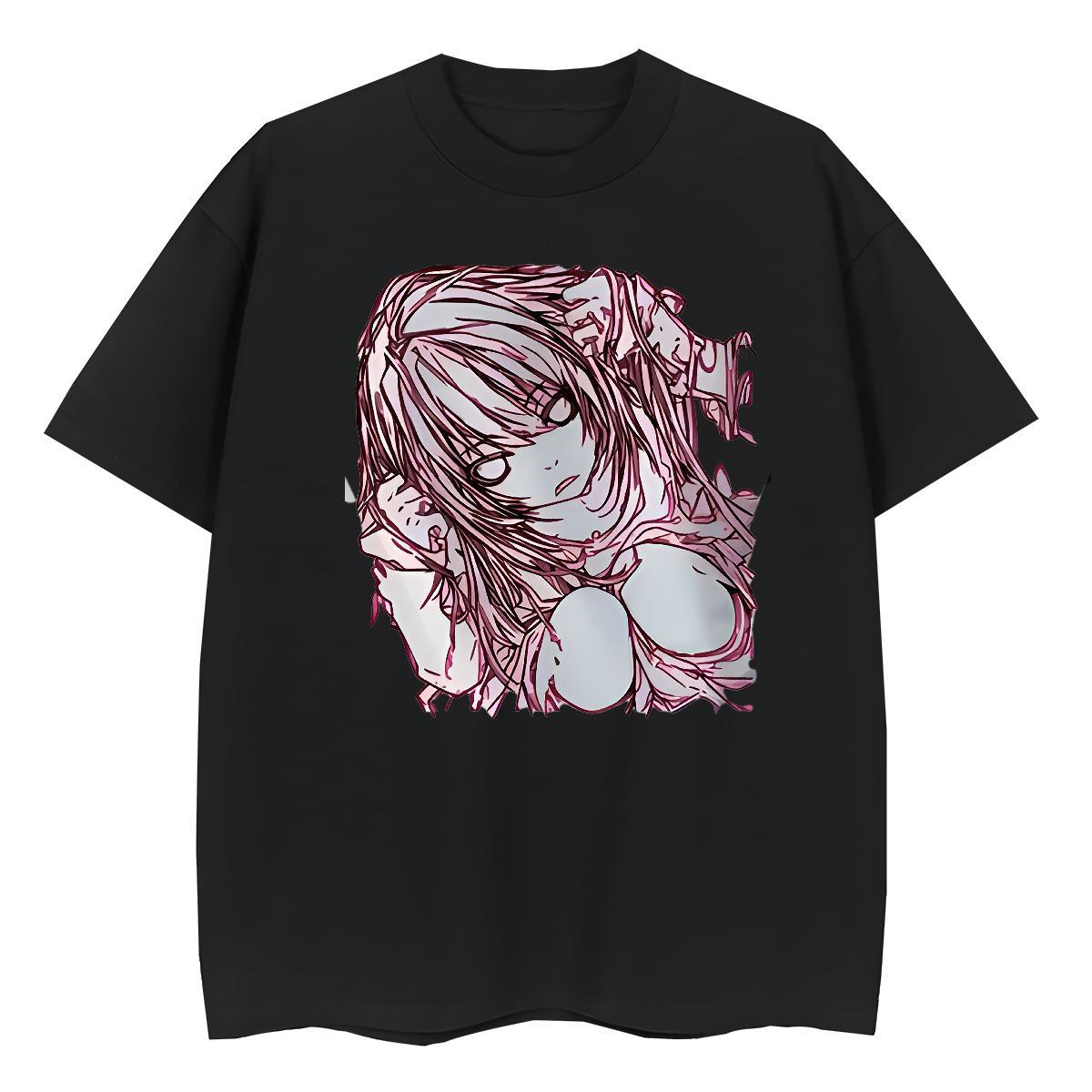 Soft Women Tees 230g Pure Cotton girl Summer Casual T shirt Breathable Short Sleeve Custom Cartoon Clothes