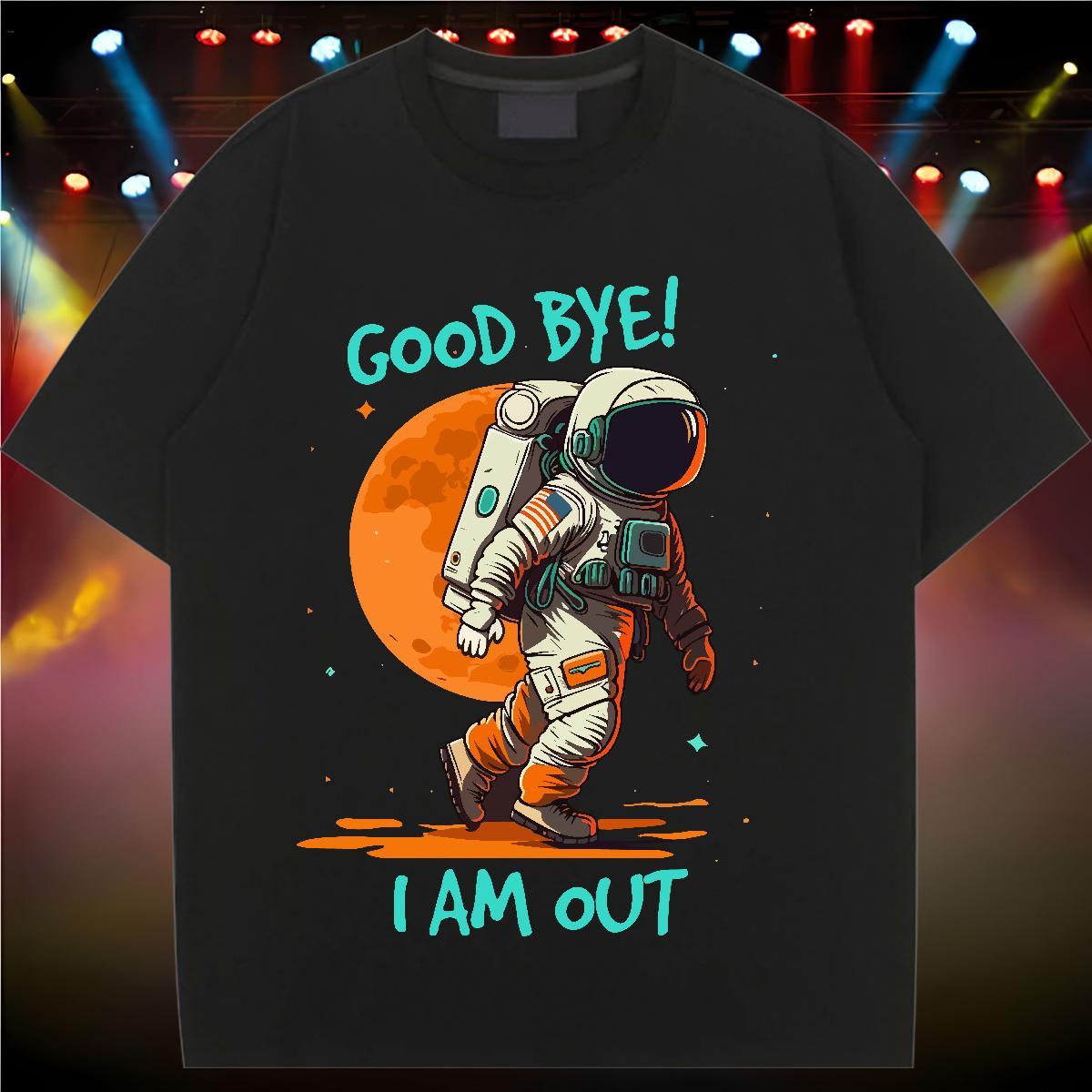 Designer Nice Tshirt for Man Woman 230g 100% Cotton universe Street Casual Women T Shirts Breathable Crew Neck Black Oversized Clothings