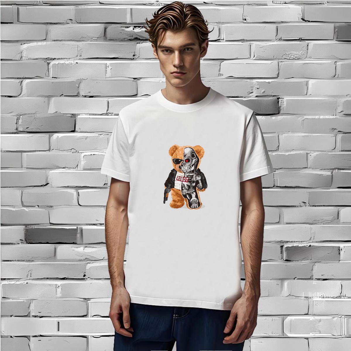 Cool T Shirts Men 100% Cotton 230g skull Street Oversized Breathable Short Sleeve Mens Tshirts Classic Casual Top Tees