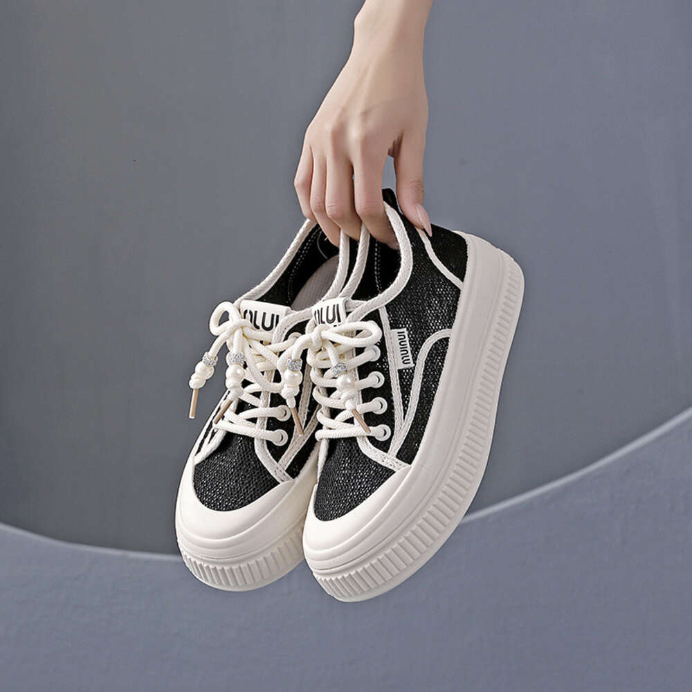 Ddmysports White Women Summer New Casual Height For Children Thick Soled White Sports Board Shoes OUTDOOR