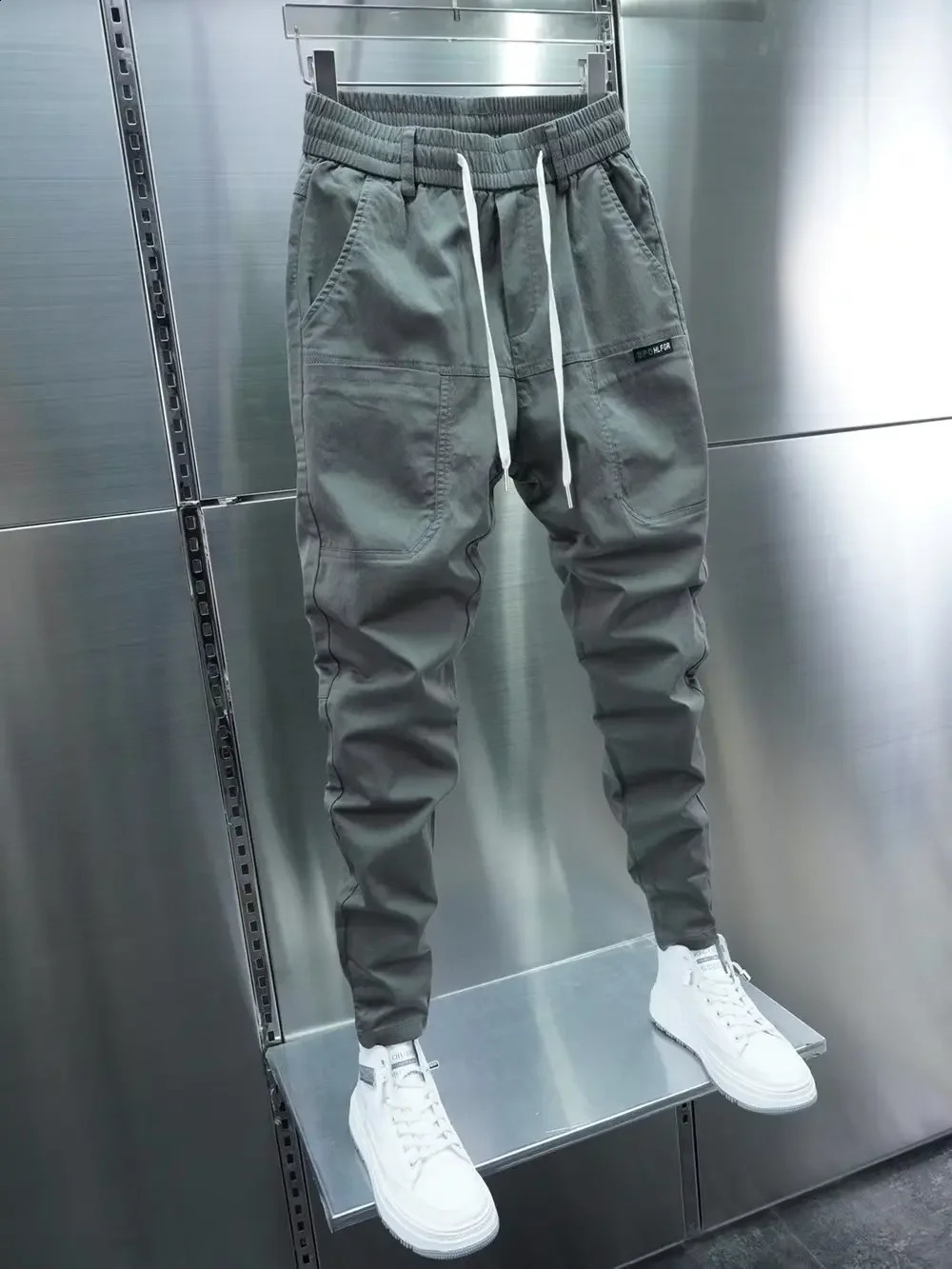 Trendy s casual mens pants with spring summer and autumn styles featuring hiphopa ndu ltrathinde signsu itablefo rsh ippingSmo othsil houettecas uallo