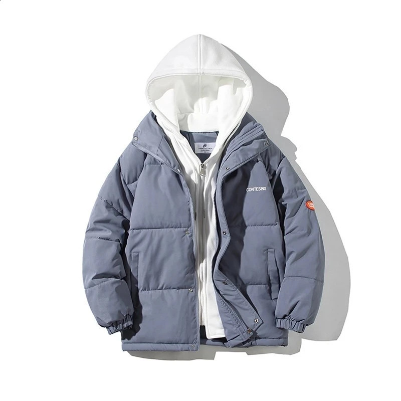 Womens Winter Oversize Jacket Down Cotton Padded Coat Female Loose Casual Overcoat Fashion Men Hooded Short Parkas 251021