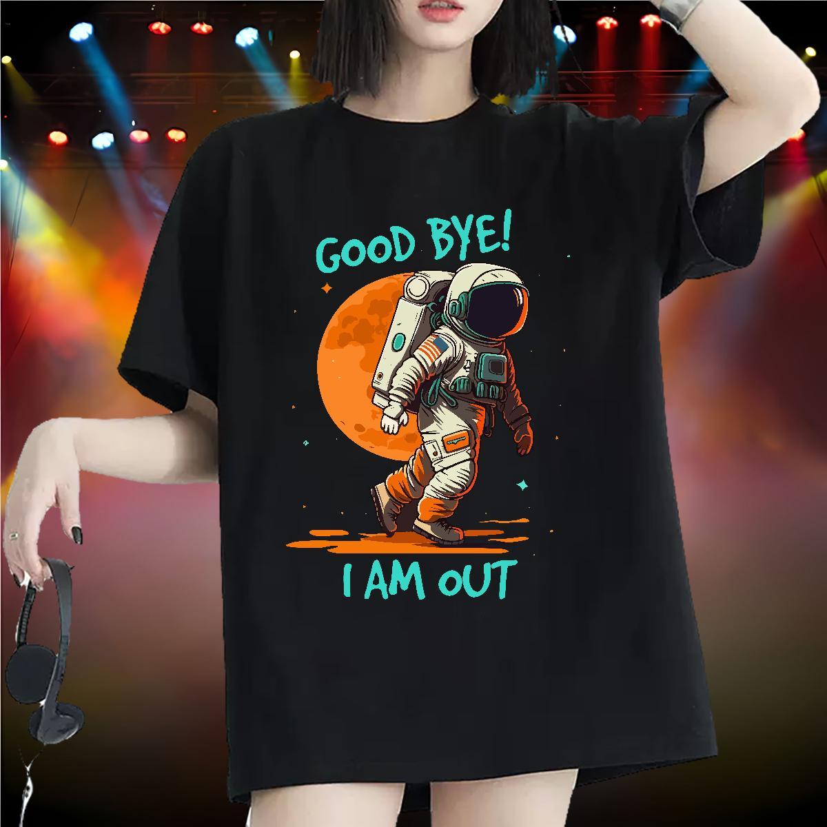 Designer Nice Tshirt for Man Woman 230g 100% Cotton universe Street Casual Women T Shirts Breathable Crew Neck Black Oversized Clothings