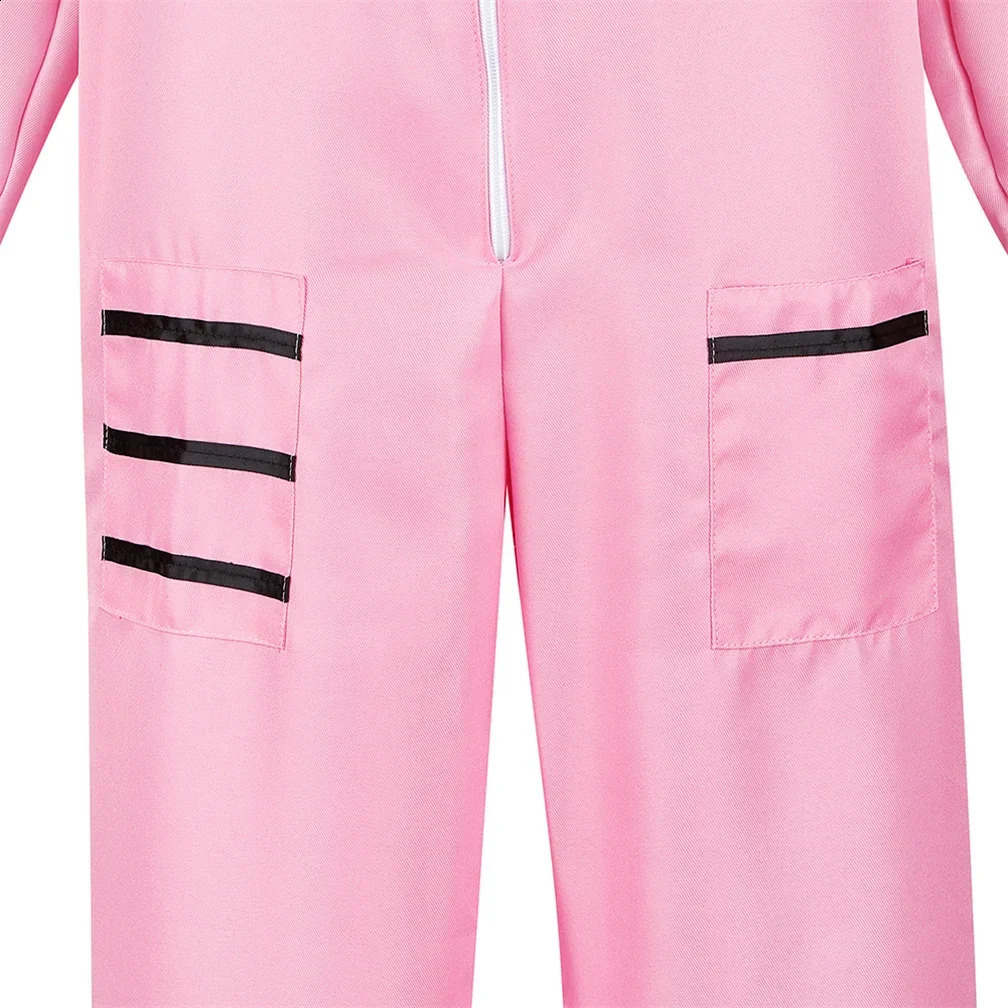 Female astronaut costume adult flight outfit party uniform space roleplaying jumpsuit w240824