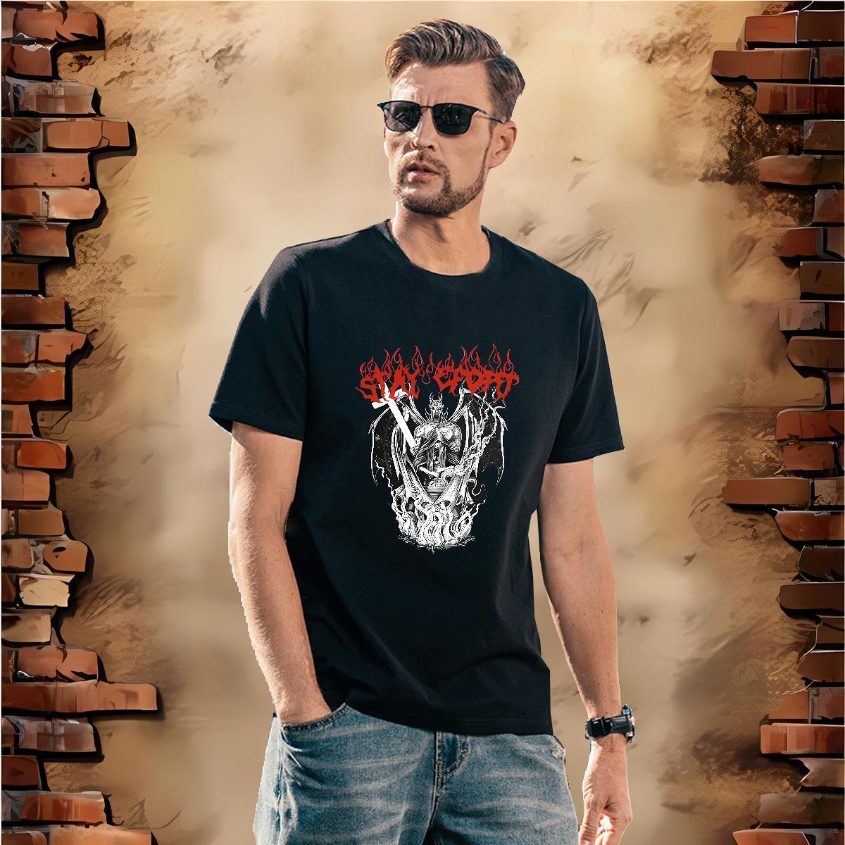 Designer Man T Shirts 230g Cotton skull Casual Daily Wear Anime Pure Cotton Tshirt for Man Woman Custom Clothes