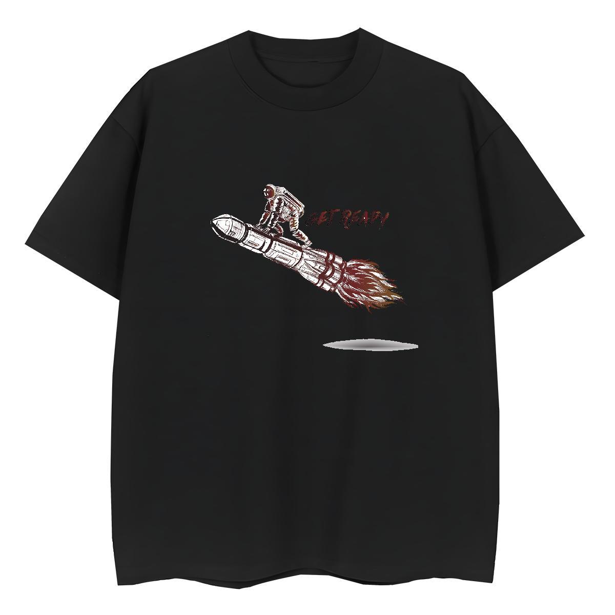 Nice Womens Tshirts 100% Cotton 230g universe Casual Sport T Shirts Women Breathable Crew Neck Cartoon Anime Clothes Shirt