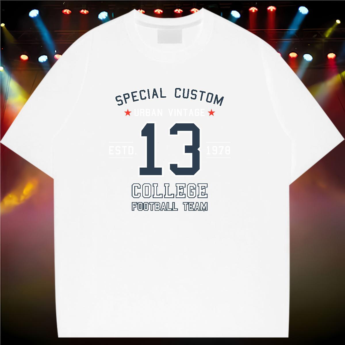 Unisex Women Tees 230g Pure Cotton letter Outdoor T Shirts Women Short Sleeve O-Neck Anime Tops