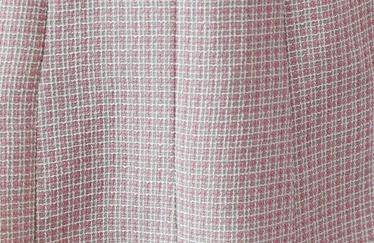 Autumn er Runway Plus Size Woolen Dress Women Vintage Plaid Tassel Long Sleeve Buttons Office Tweed Dress 240823