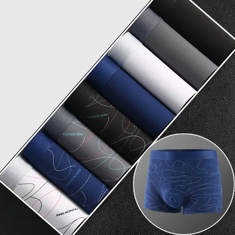 48 pieces mens boxer Ushaped convertible printed underwear fashionable and comfortable shorts solid breathable 45100kg 240822