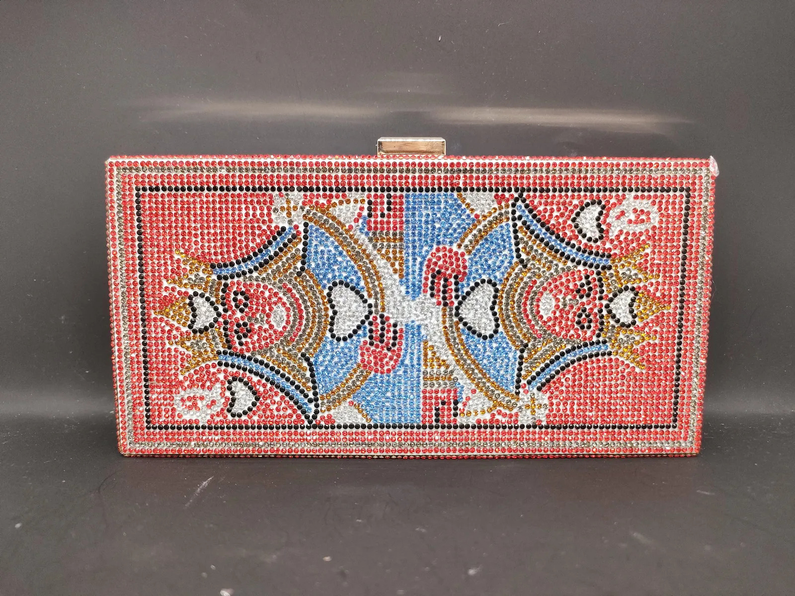 Shoulder Bag Women Poker Card Queen Q Vegas Rhinestone Handbags Casinos Dinner Purse Women Crystsal Clutch Evening Wallet 240823