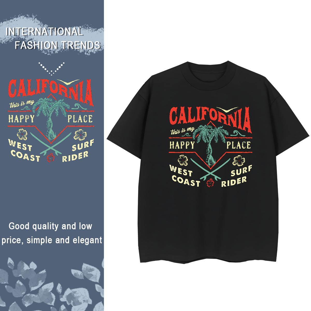 Cool T shirt 230g Cotton tree Hip Hop Street DIY Crew Neck Men Tshirts 2024 Designer Tees Shirts