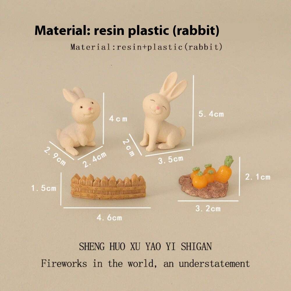 Cute Miniature Rabbits with Radishes and a Wooden Fence - Ideal Desk Accessory