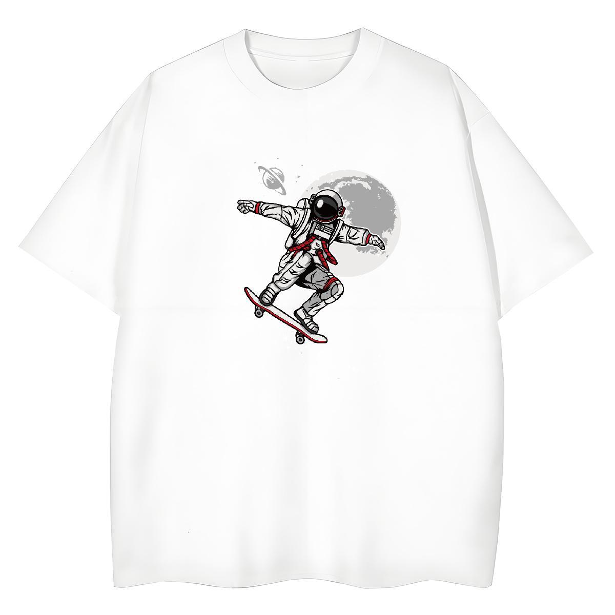 Designer Nice Couples T Shirts 230g 100% Cotton universe Street Casual Women T Shirts Breathable Short Sleeve Anime Oversized Tops Tees