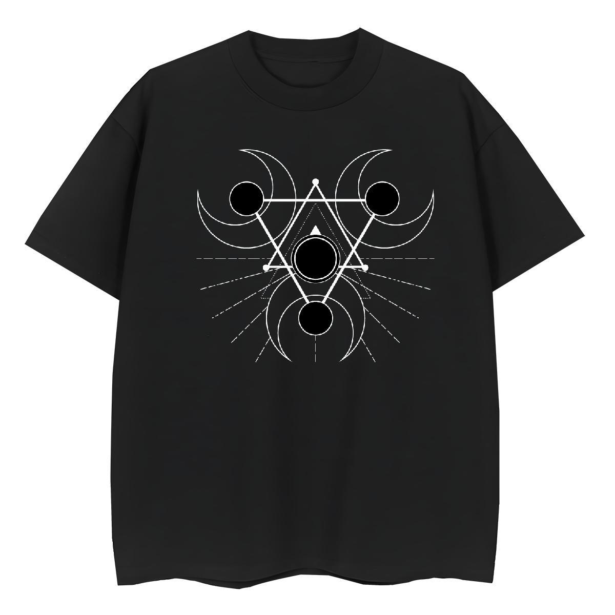 Nice Women Tshirts 230g Pure Cotton Geometric line Home Outdoor Woman T Shirts O Neck Short Sleeves Cartoon Floral Printing Tops
