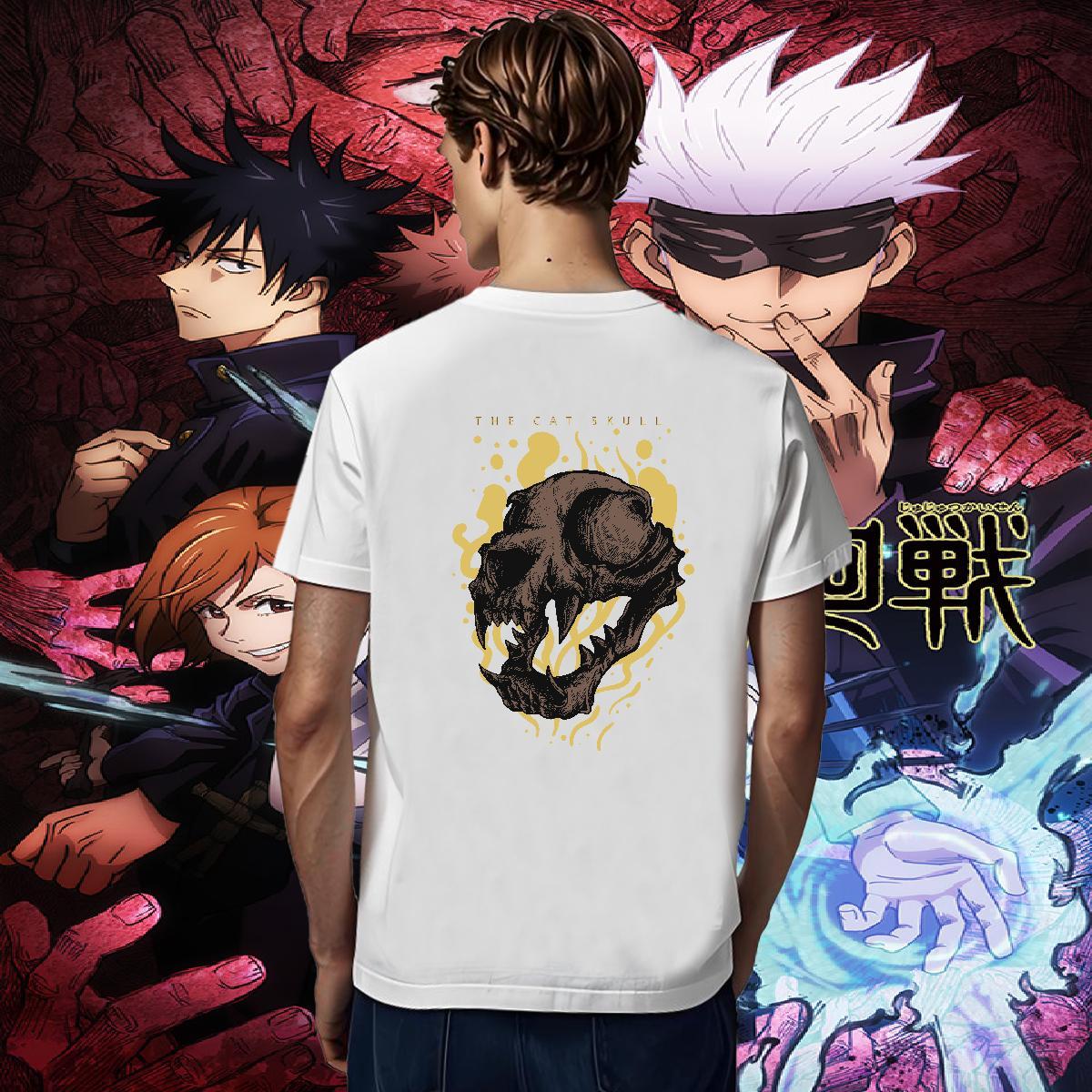 High Quality Men T Shirts 230g Pure Cotton skull Beach Cartoon Print Crew Neck Breathable Men Tshirts Fashion Designer Tops Tees