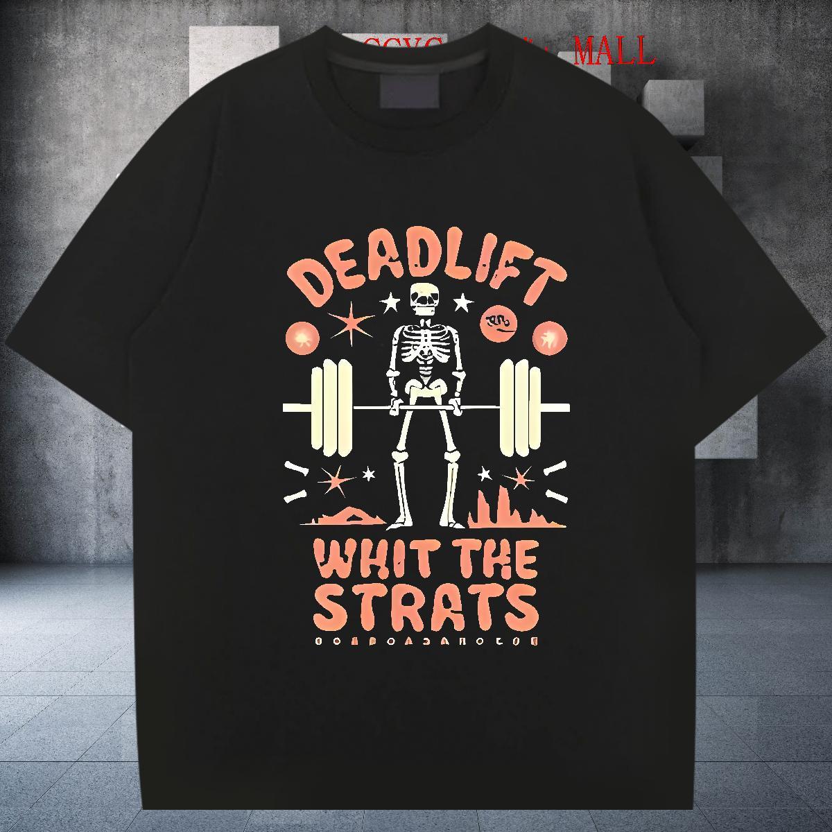 Cool Design T Shirt For Man 230g Cotton skull Spring Summer Custom Anime Breathable Mens Tshirts Customized Tees