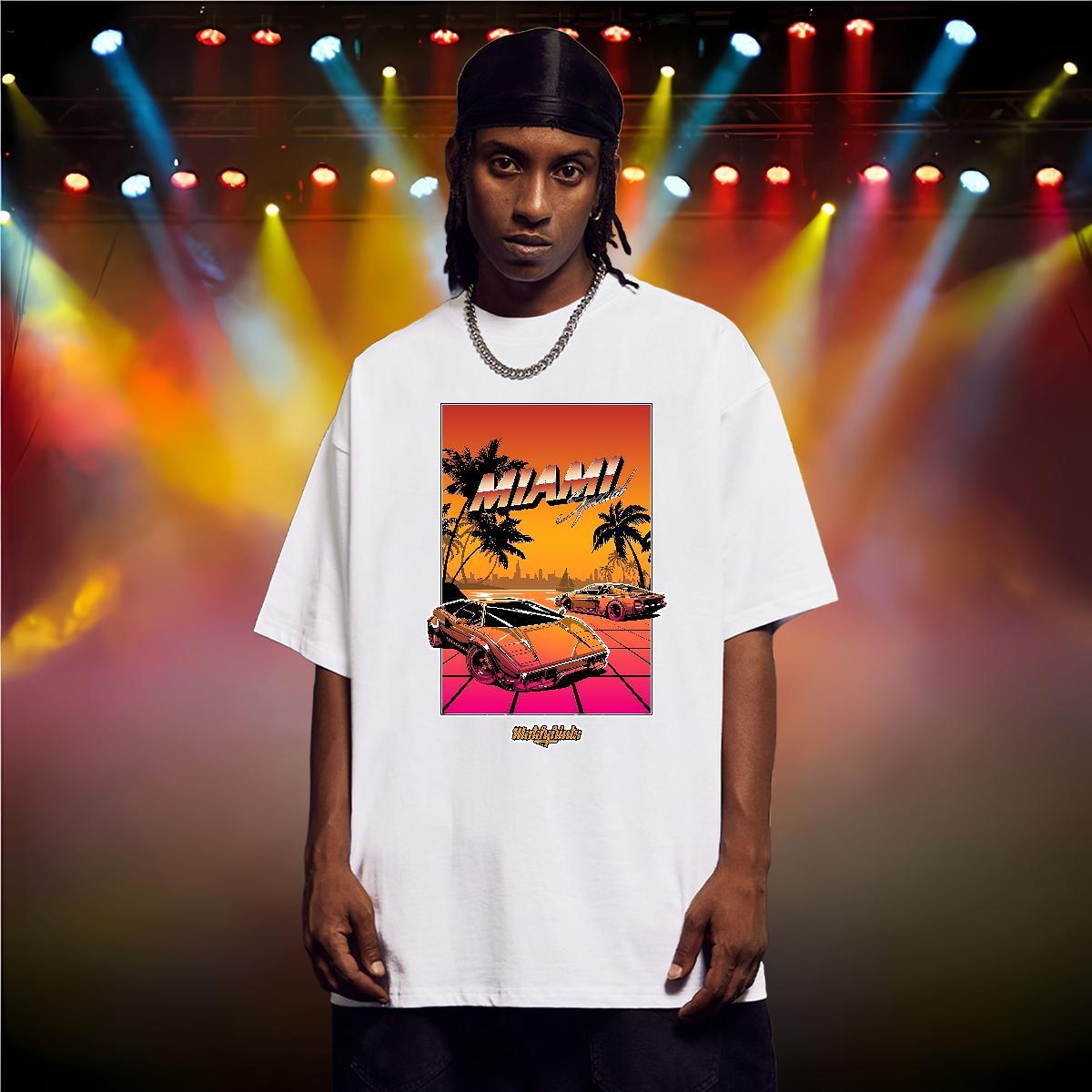 Cool Design T shirt 230g Pure Cotton beach Anime Printing Street Plus Size Custom O-Neck Short Sleeve Men Tshirts 2024 Tops Shirt