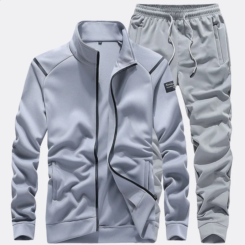 MenS Sportswear Set Quality Tracksuit Man Autumn Suits 2 Piece SweatshirtPants Sports Suit Male Fashion Clothing Plus Size 7XL 240822