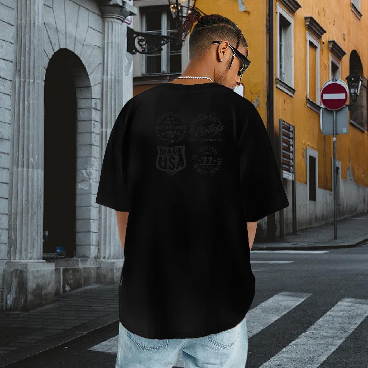 TOP Quality T Shirts Men 230g 100% Cotton letter Sports Casual Oversized O-Neck Short Sleeve Men Tshirts Stylist Tops Shirt