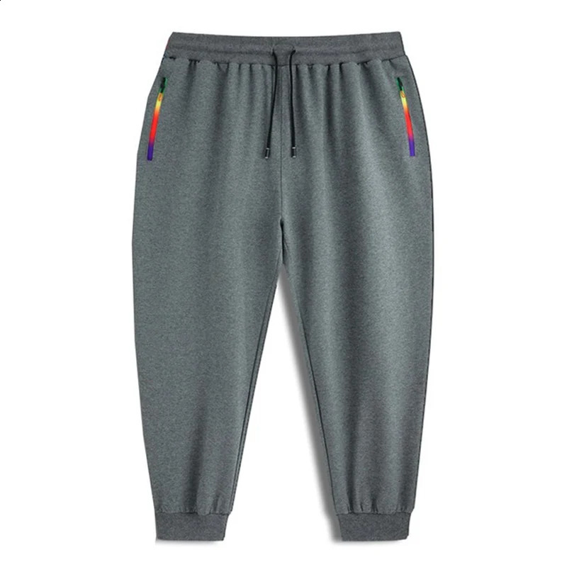 Spring Autumn Men sports pants sweatpants plus size 8XL 11XL 12XL 15XL Big size oversize pants elasticity zipper loose 85-210KG 240822