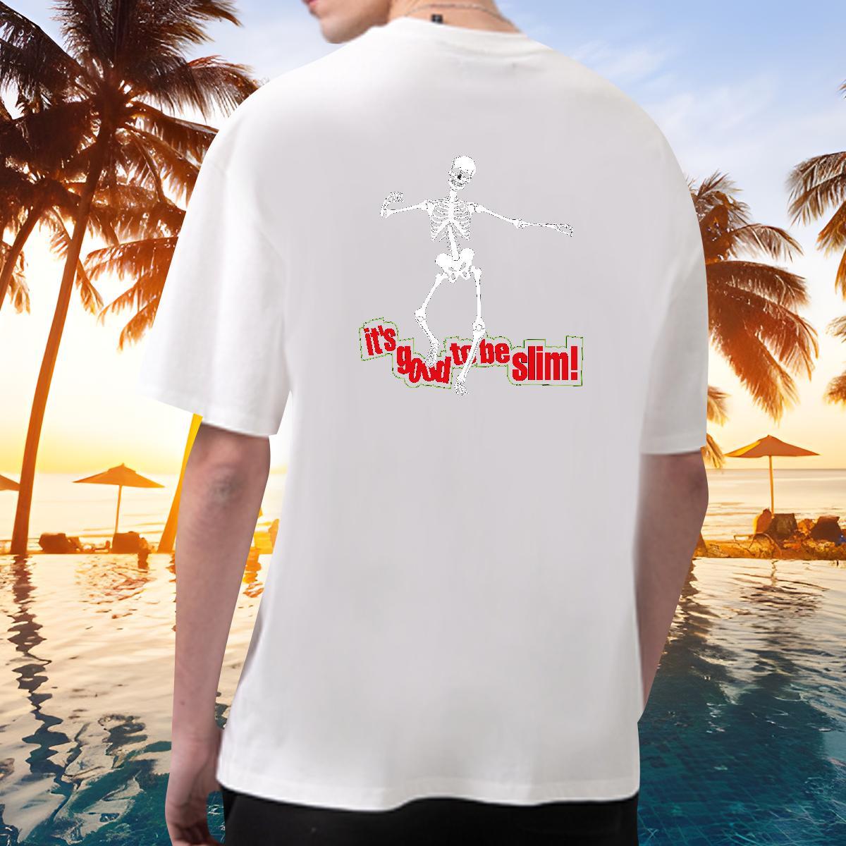 Comfortable T Shirt For Man 230g Pure Cotton skull Sports Casual Oversized 3XL 4XL Breathable Crew Neck Mens Tshirts Stylist Tees
