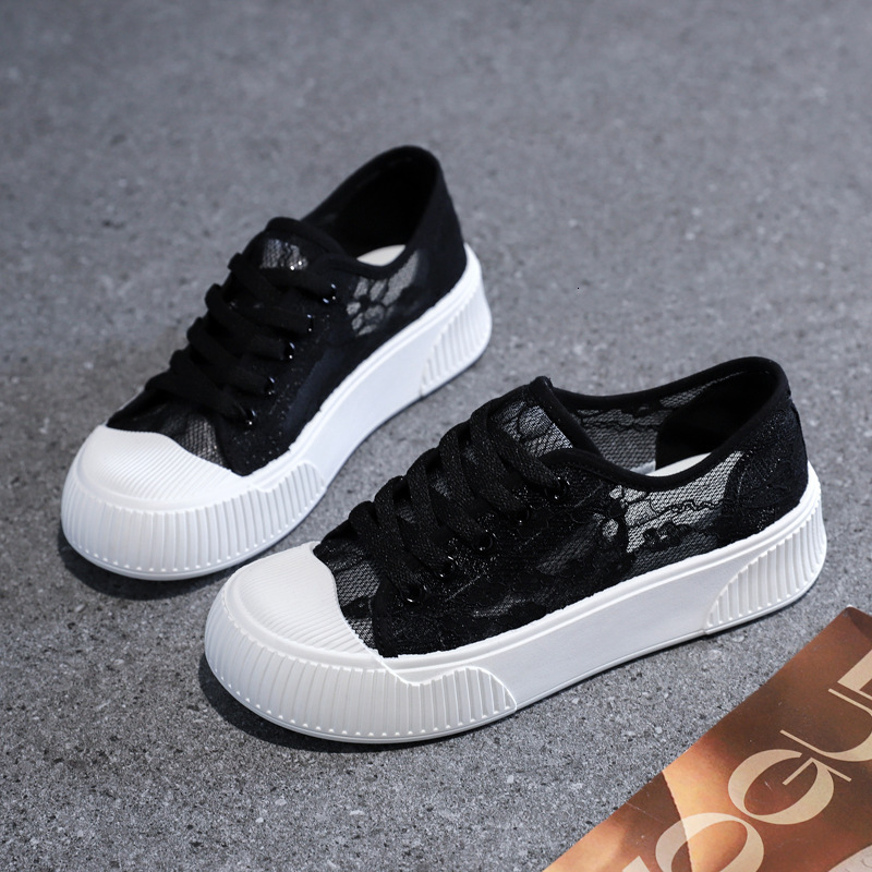 Ddmysports Little White Summer New Student Versatile Casual Women S Sports Korean Edition Thick Sole Board Shoes OUTDOOR