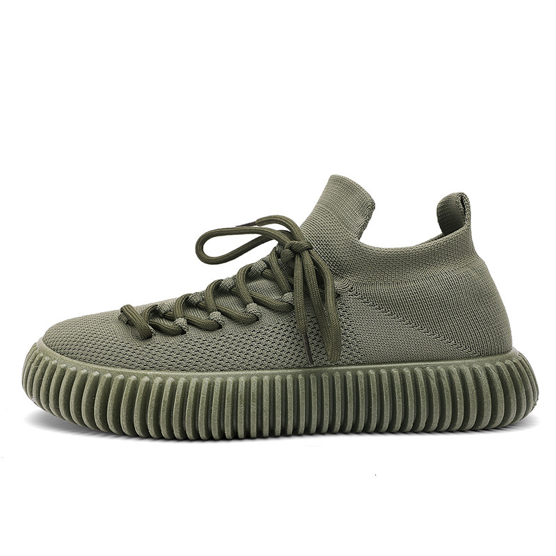 Ddmysports Live Broadcast Of Tire Soles Men S Shoes Mesh Fly Woven Breathable Socks Trendy Casual For OUTDOOR