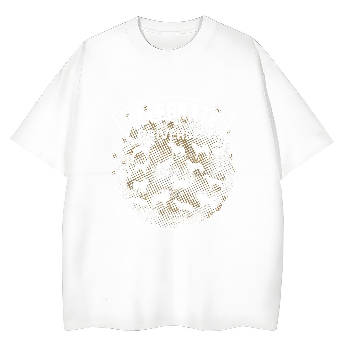 Designer Nice Women Tshirts 230g 100% Cotton Celebrate driversity Outdoor Woman T Shirts Breathable Soft DIY Printed Tees Shirts