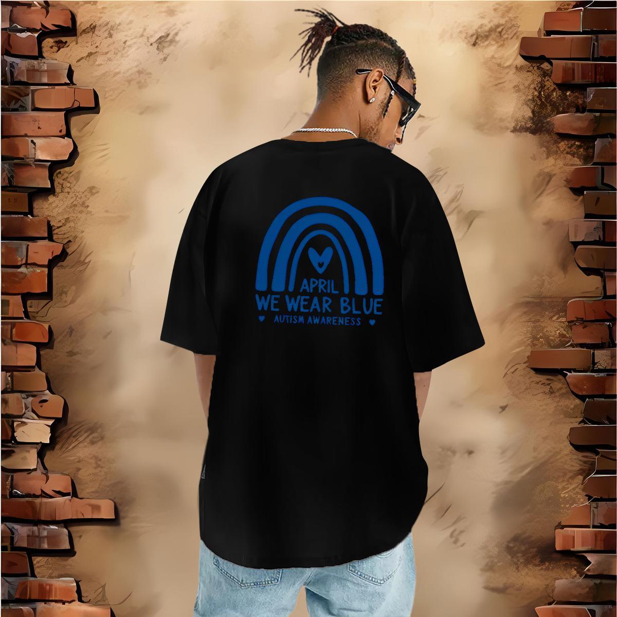 Loose Fit T-Shirts for Men 230g 100% Cotton letter Home Outdoor Custom Printed O-Neck Short Sleeve Men Tees Classic Tshirts
