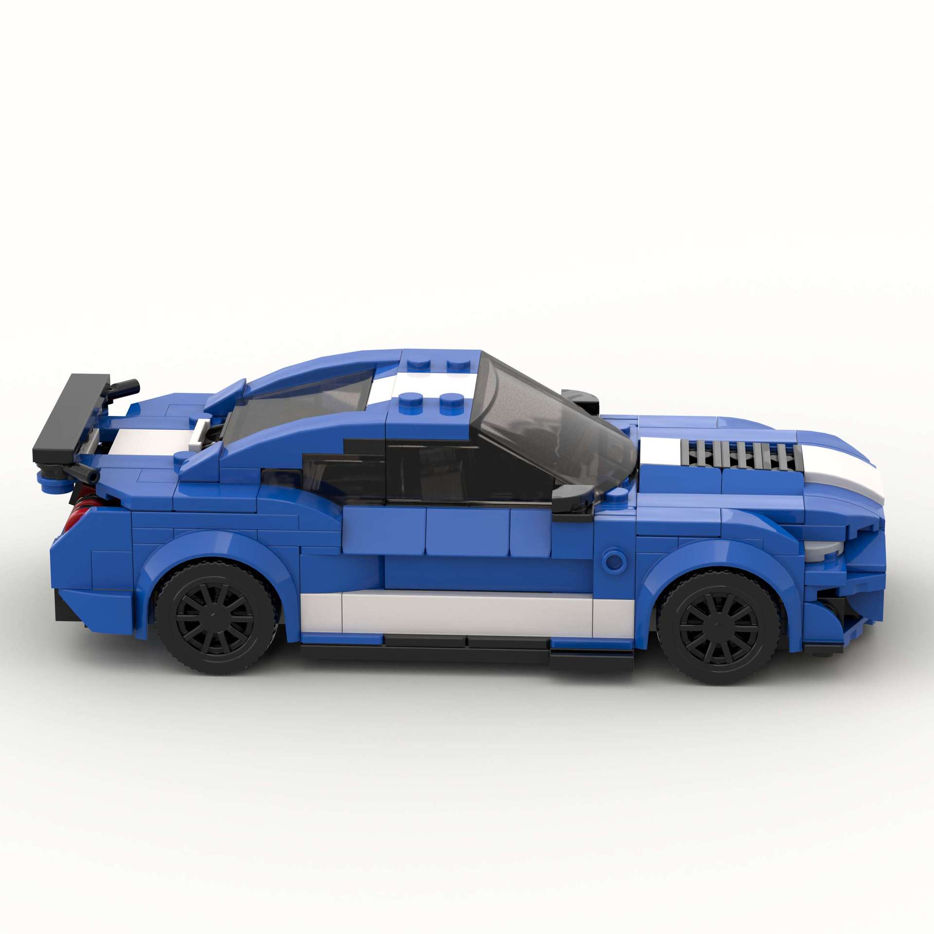 MOC Bricks Blue Barricade Raptor SUV Fordham Bronco Mustan Racing Sports Car Set Toys Speed Blocks for Gifts