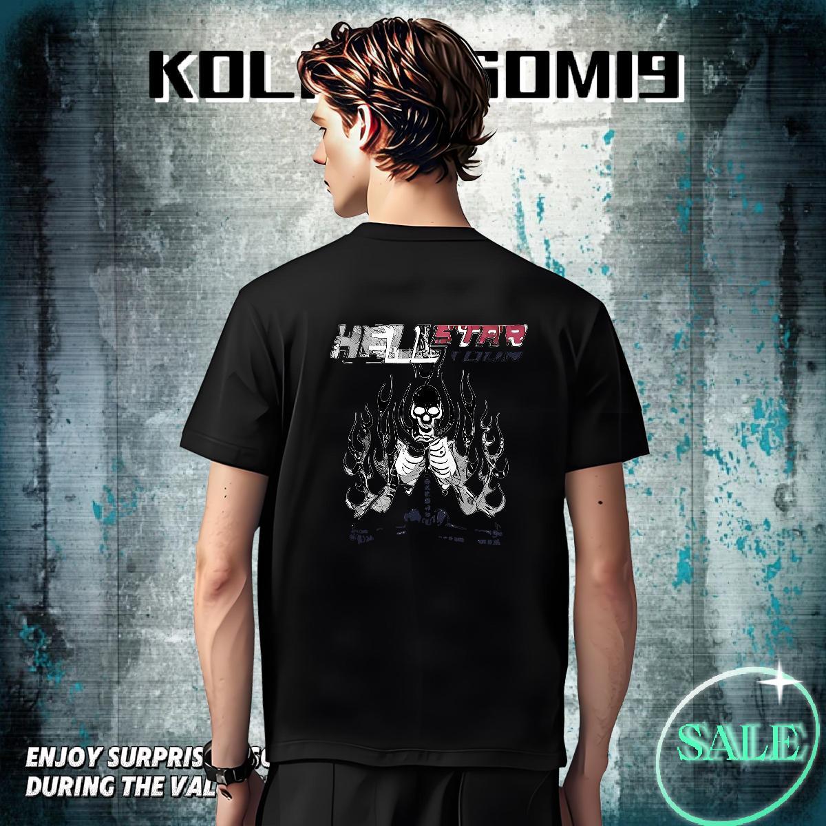 Classic Mens T Shirts 230g 100% Cotton skull Street Skull Breathable Soft Men Tees Brand Tops Shirt