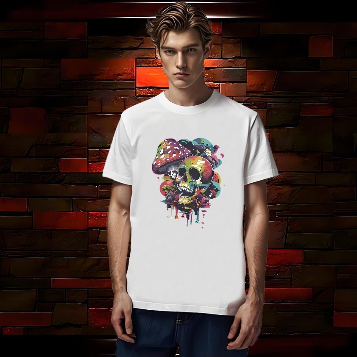 Soft T Shirt For Man 230g 100% Cotton colorful Daily Outfit Custom Anime Short Sleeve O-Neck Men Tees Fashion Casual Tee Shirt