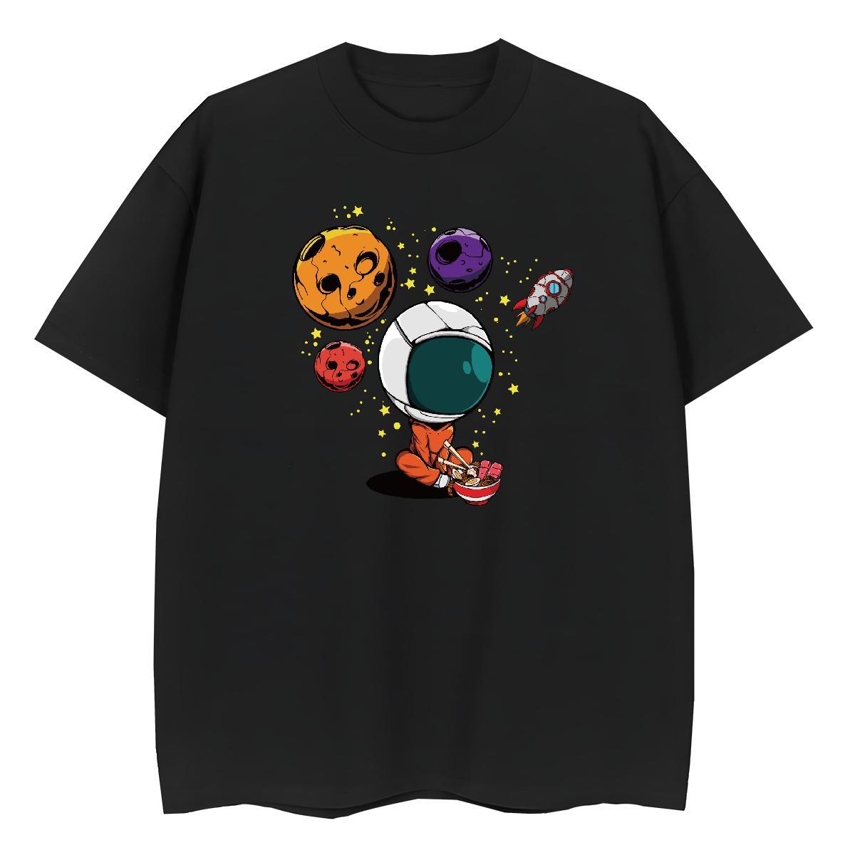 Designer Nice Unisex Tshirts 230g Cotton universe Daily Outfit T Shirt For Woman Breathable Short Sleeve Anime Print Top Shirts