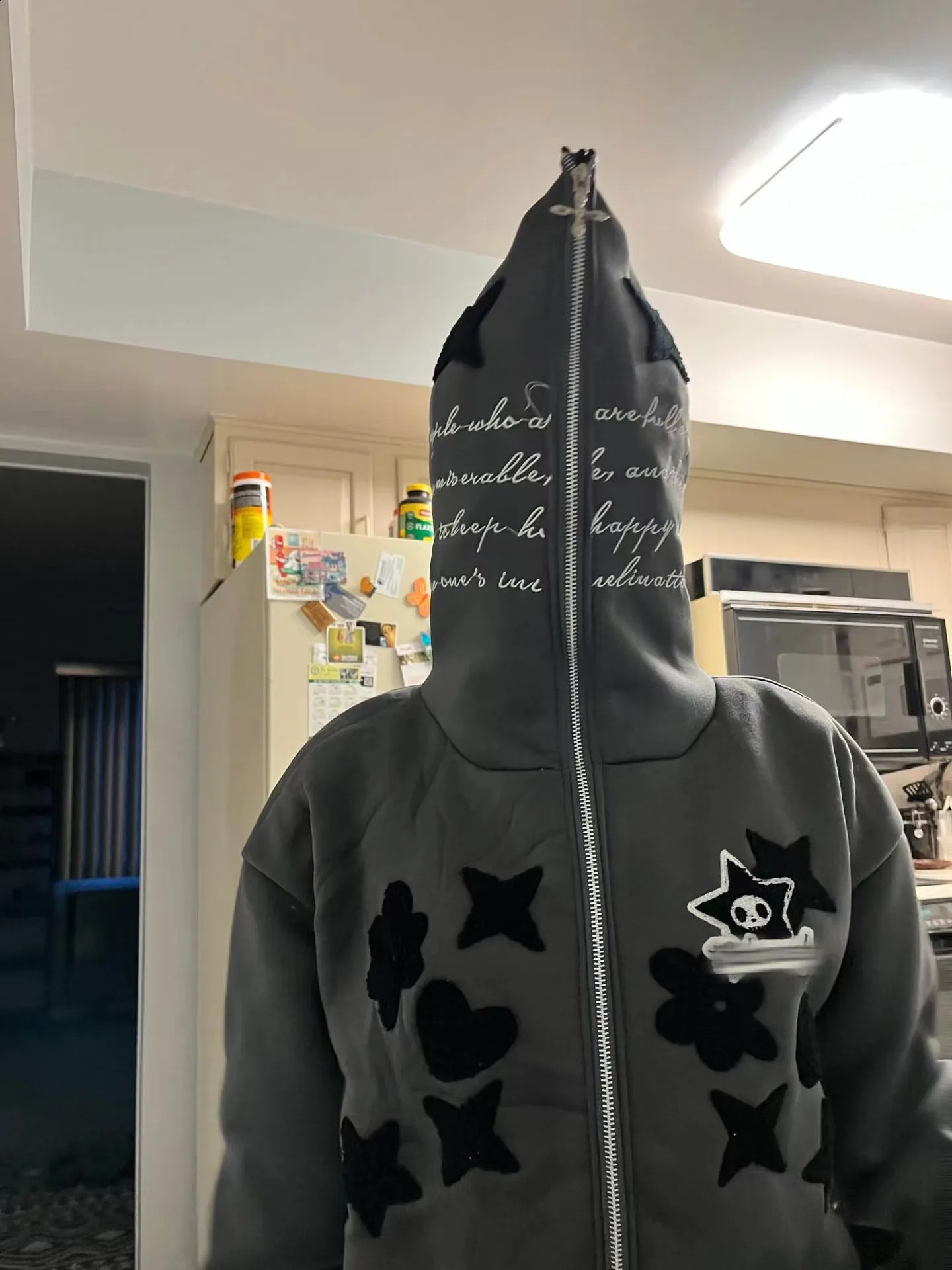Oversized Y2k Hoodies Men Streetwear Stars Gothic Jackets Zip Up Women Sweatshirt Unisex Kakazzy Hoddies 240823