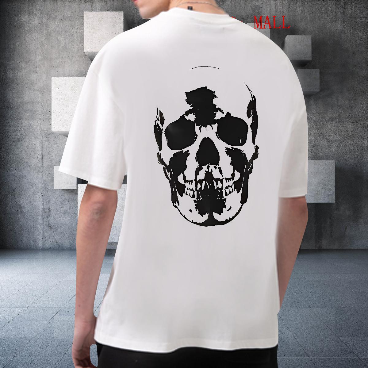 Soft Man T Shirts 100% Cotton 230g skull Sport Custom Big Size Crew Neck Men Tees Brand Clothings