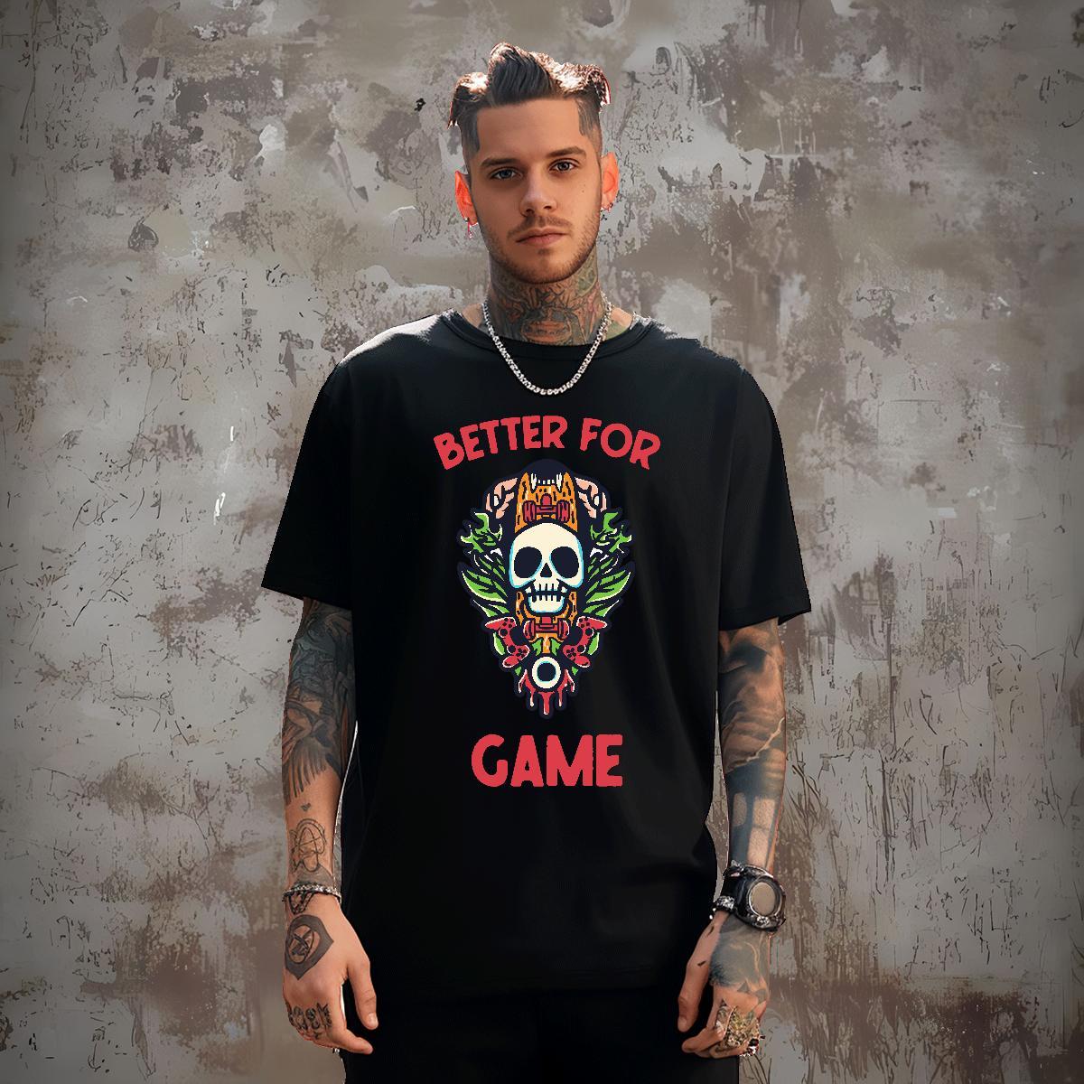 Soft T-Shirts for Men 100% Cotton 230g skull Sport Asian Size Breathable Crew Neck Tshirt for Man Woman Fashion Designer Tees