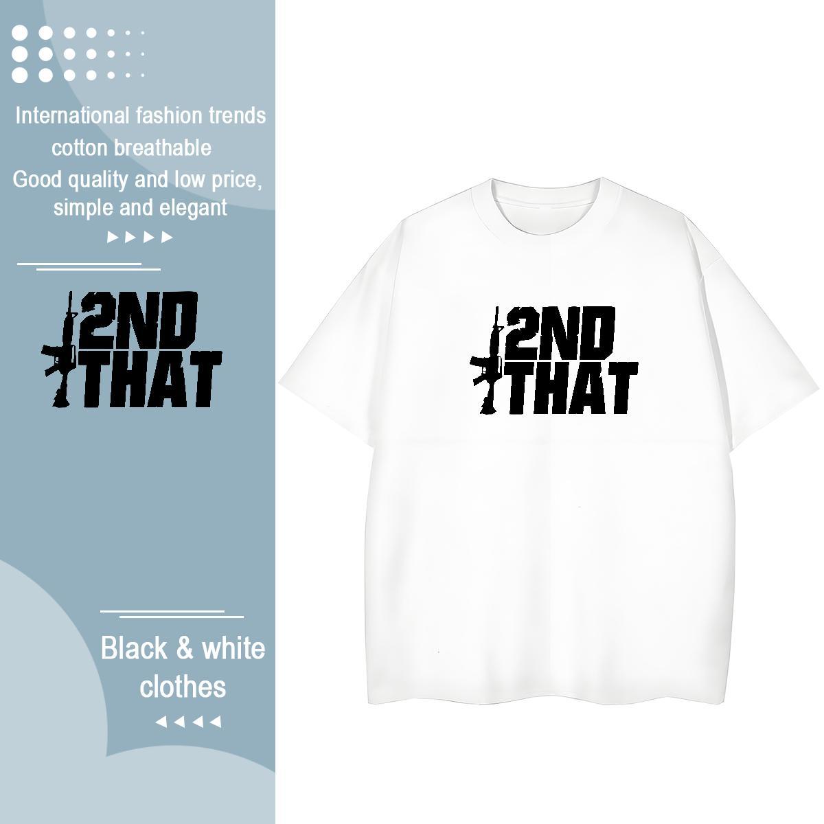 Wholesale Unisex Tshirts 100% Cotton 230g letter Street Wear T shirt Breathable Soft DIY Anime Top Tees