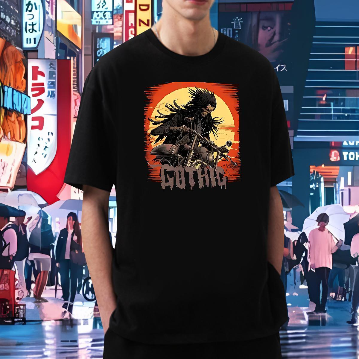 Popular Men T Shirts 100% Cotton 230g skull Street wear Hip Hop Custom Printed Round Neck Short Sleeve Men Tshirts Designer Polos