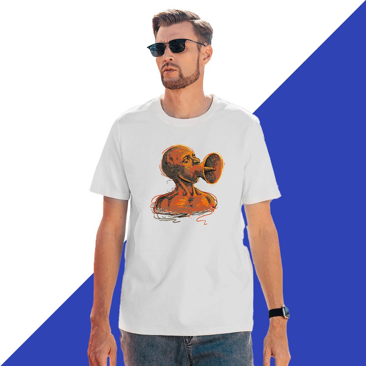 Free Shipping Men T Shirts 230g Cotton ET Street wear Hip Hop Cartoon Print Breathable Crew Neck Mens Tshirts Designer Fashion Tees