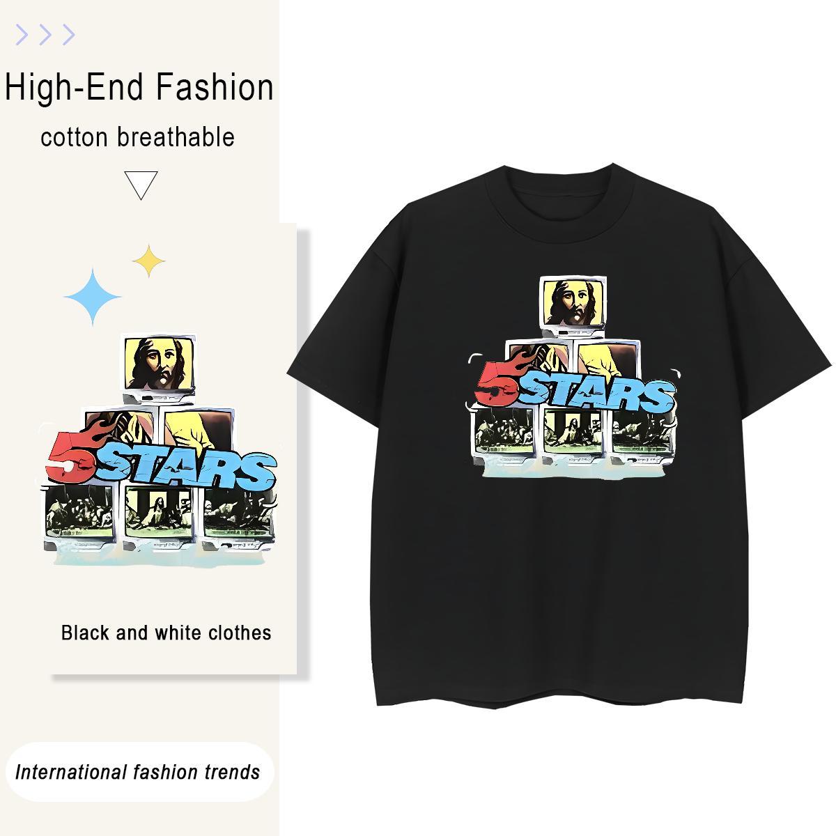 5A Women Tshirts 100% Cotton 230g english Sport T shirt Breathable Customized Print Clothes Shirt