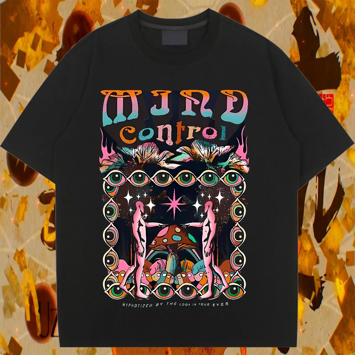 Brand Couples T Shirts 230g Pure Cotton eyes Spring Summer T Shirts Women Crew Neck Customized Tops Tees