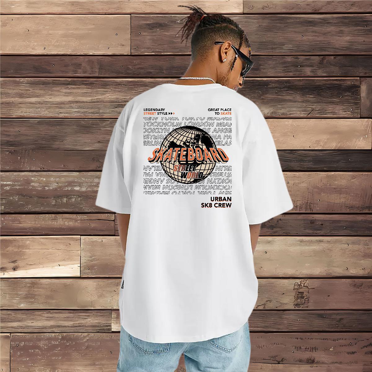 Cool Design T-Shirts 230g Cotton letter Daily Wear Custom Print Oversized Crew Neck Breathable Men Clothes T-Shirt Factory Direct Tees
