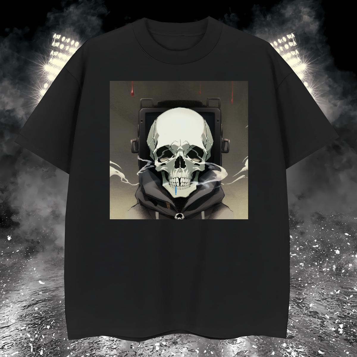 Cool T shirt 100% Cotton 230g skull Home Outdoor DIY Breathable Soft Tshirt for Man Woman 2024 DIY Tops Tees