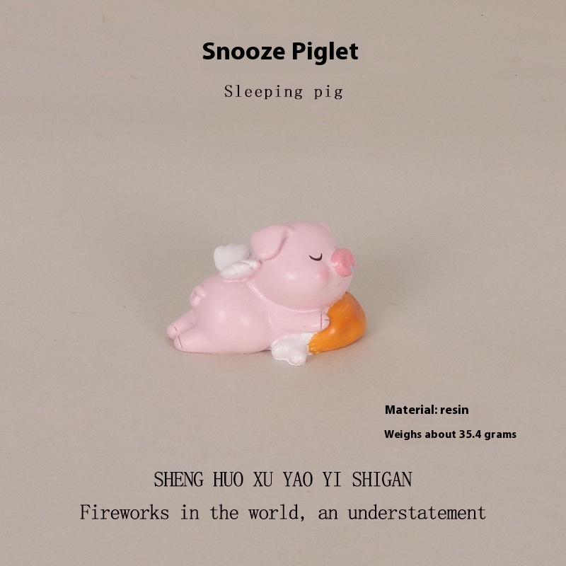 Cute Cartoon Mini Animals (Pig and Elephant) for Home and Auto Decoration - OB11 Style