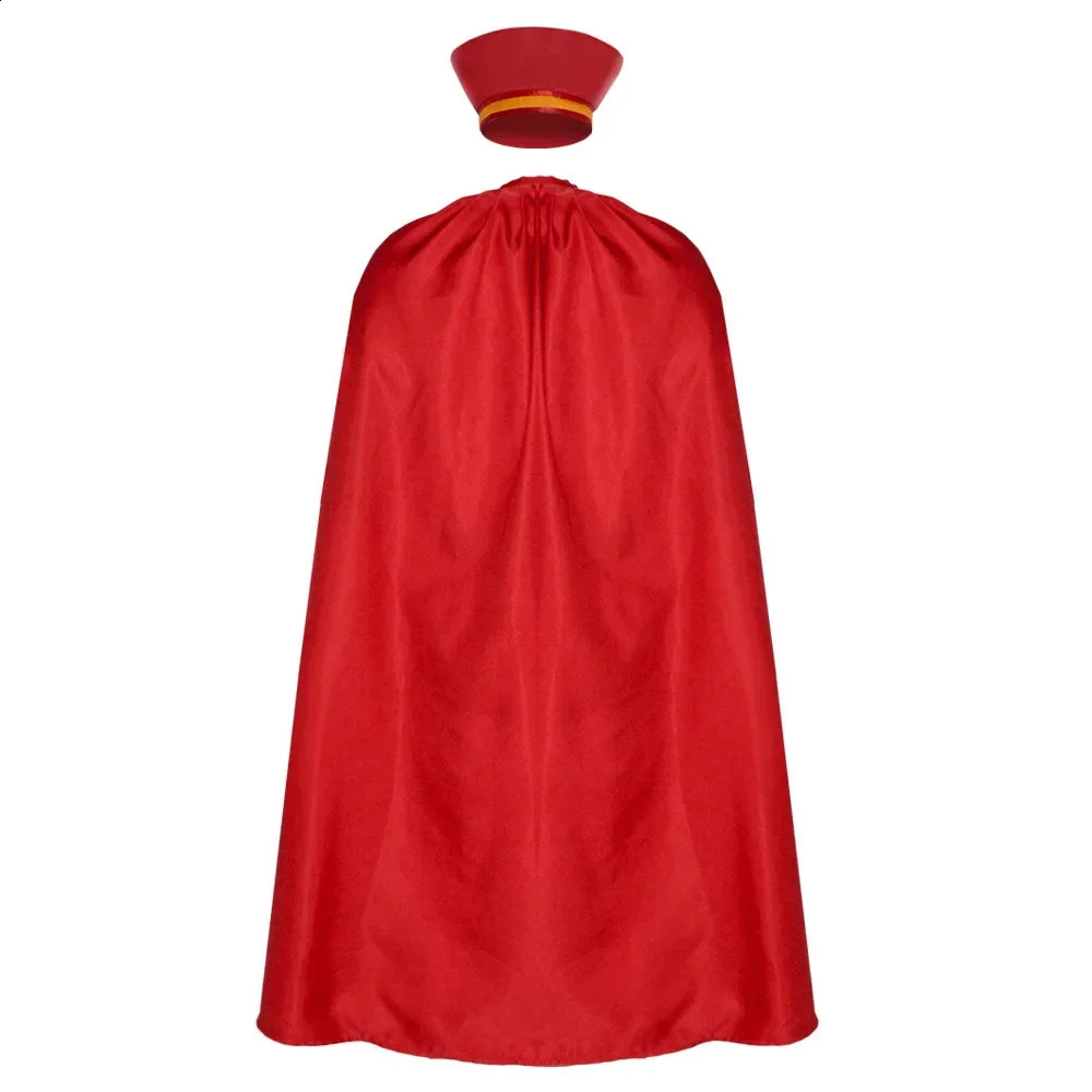 Lord Farquad cosplay anime costume uniform cloak gloves hat set medieval Halloween party red 240823