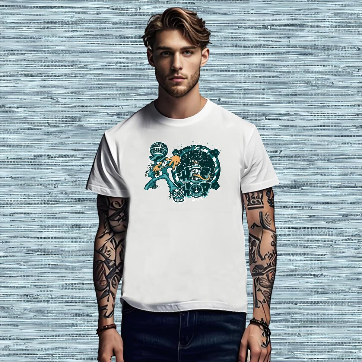 Loose Fit T-Shirts for Men 230g Cotton ET Street wear Hip Hop DIY Crew Neck Breathable Couples T Shirts Classic Tops Tees
