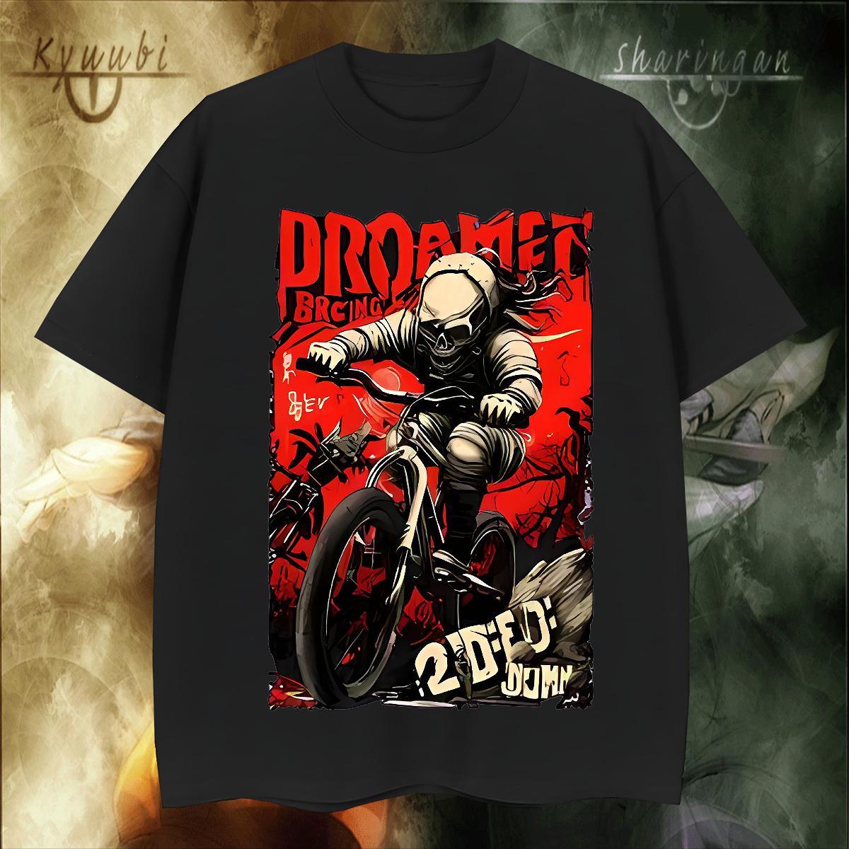 High Quality T Shirt For Man 230g 100% Cotton skull Sport Floral Print Crew Neck Breathable Tshirts Designer Fashion Clothings